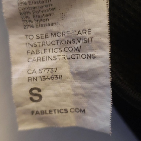 Fabletics Black Mesh Multistrap Athletic Top Sz S - Picture 7 of 7
